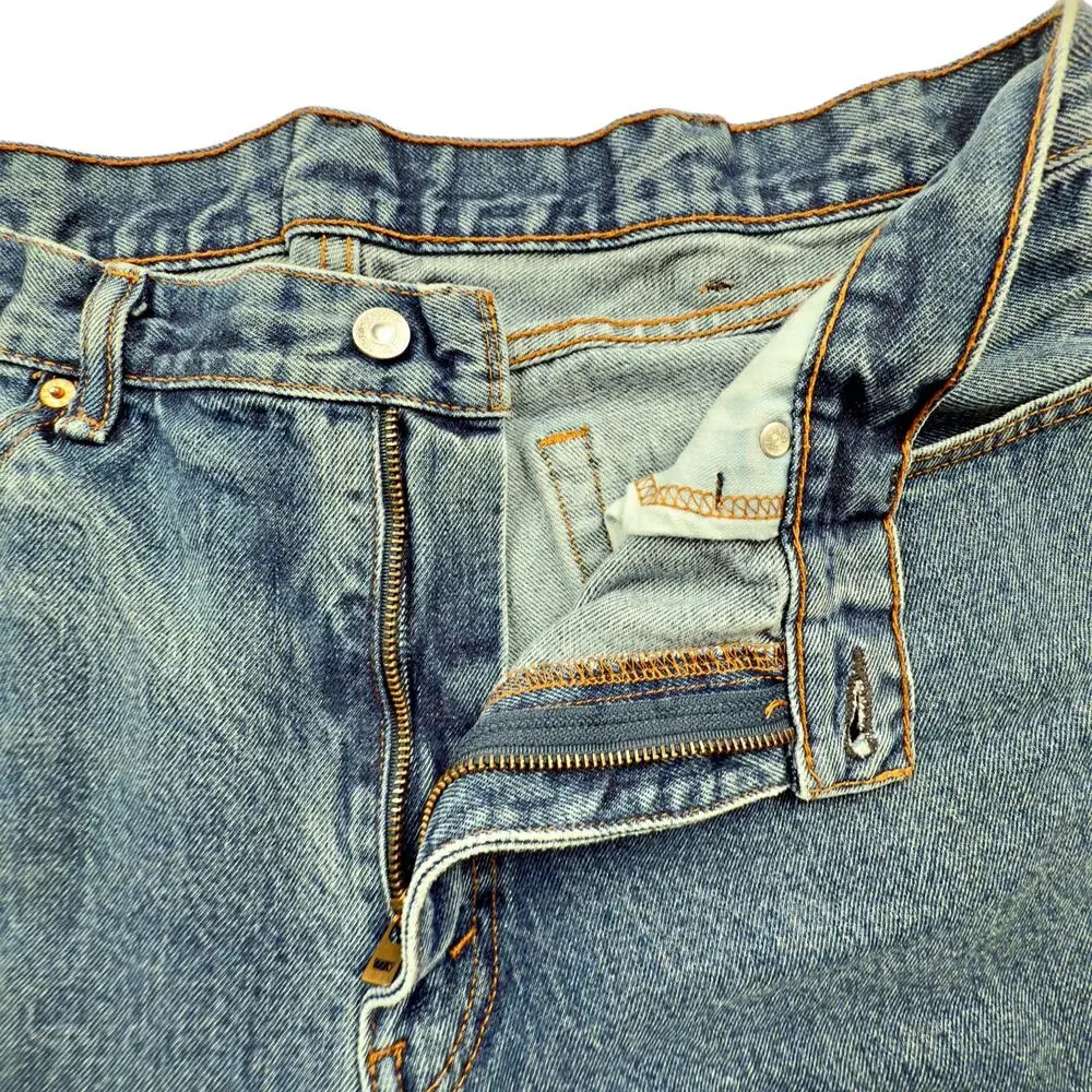 Levi's 505 Men's 38x29 Straight Regular Fit Medium Wash Denim Jeans